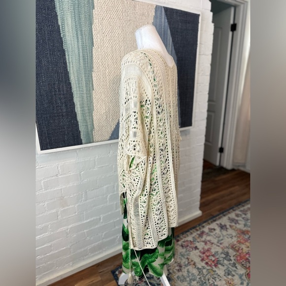 Brand Unknown Crochet Swimsuit Coverup with Tassels - Picture 7 of 8